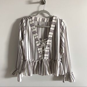 Chloe Oliver Peplum Blouse (M)